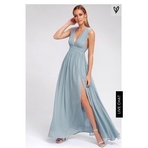 Lulus Heavenly Hues Light Blue Maxi Dress